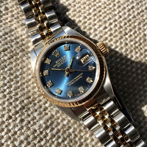 rolex datejust women's blue dial|Rolex Datejust blue for sale.